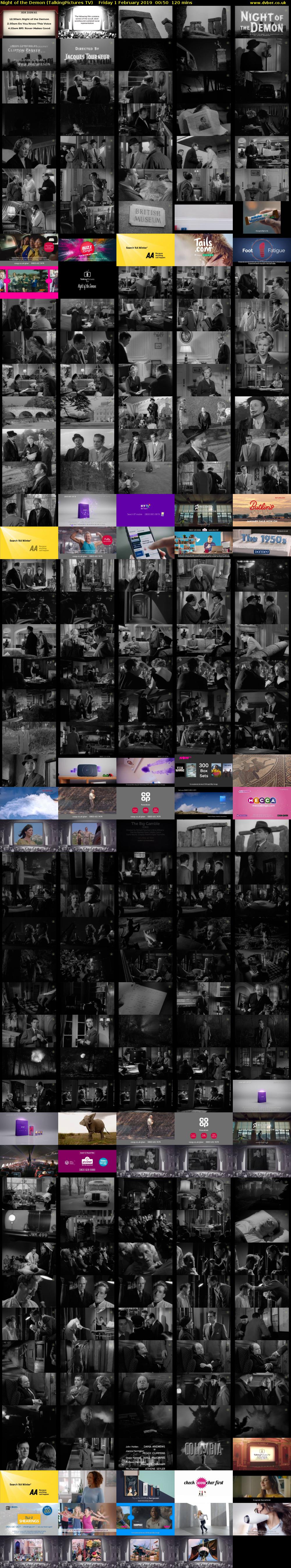 Night of the Demon (TalkingPictures TV) Friday 1 February 2019 00:50 - 02:50