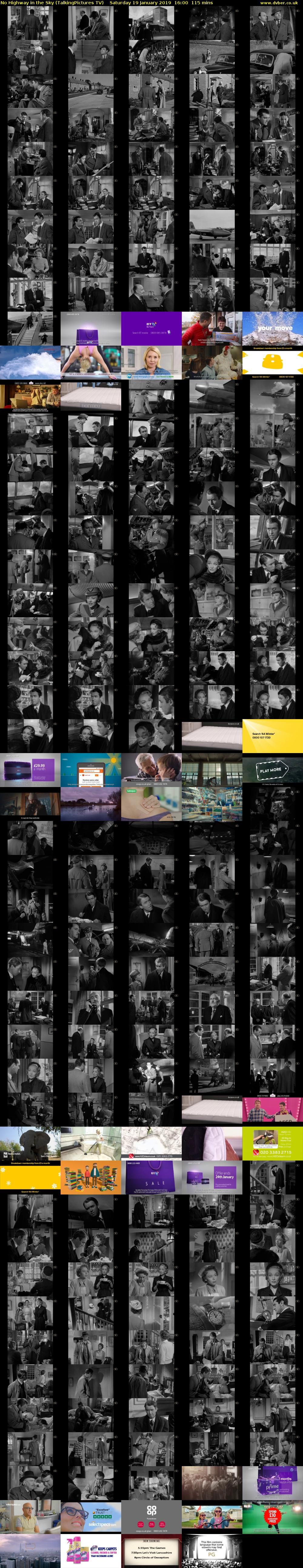 No Highway in the Sky (TalkingPictures TV) Saturday 19 January 2019 16:00 - 17:55