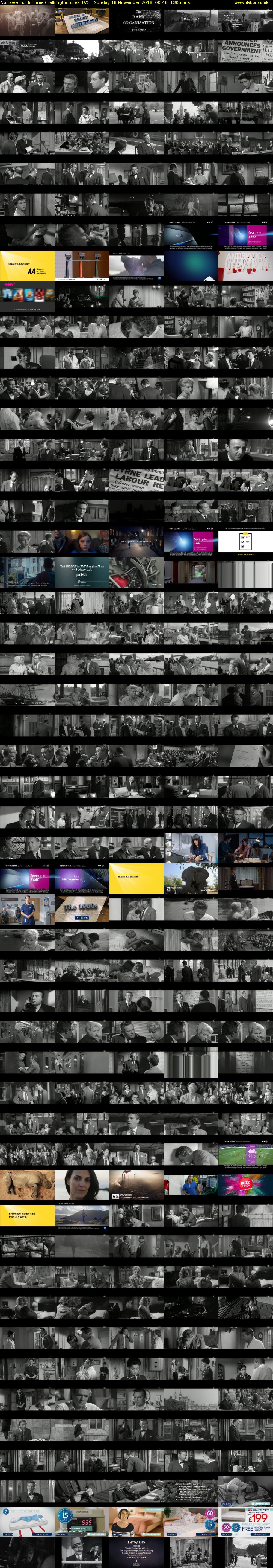 No Love For Johnnie (TalkingPictures TV) Sunday 18 November 2018 00:40 - 02:50