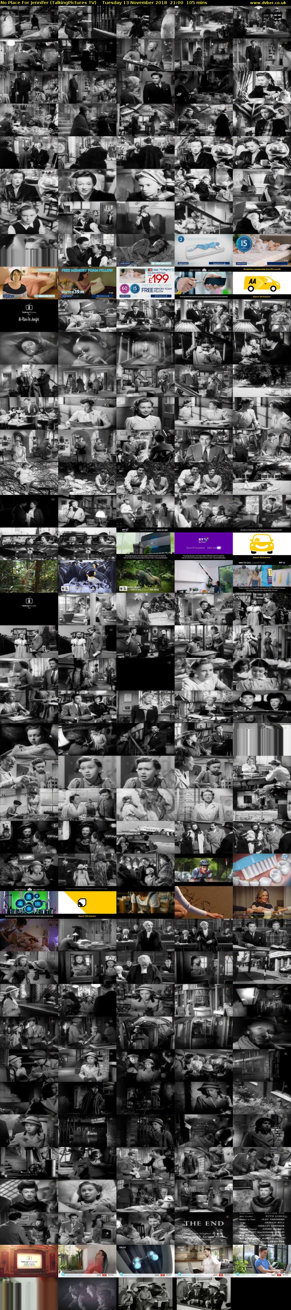 No Place For Jennifer (TalkingPictures TV) Tuesday 13 November 2018 21:00 - 22:45