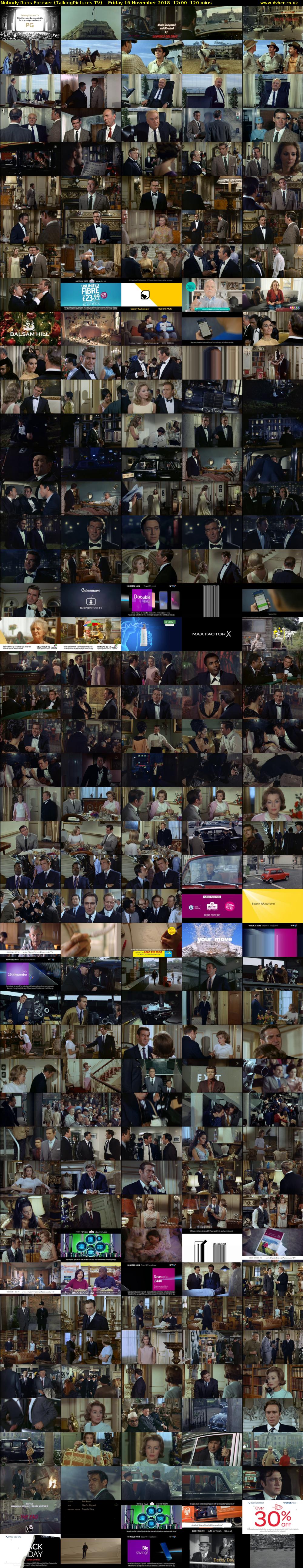 Nobody Runs Forever (TalkingPictures TV) Friday 16 November 2018 12:00 - 14:00