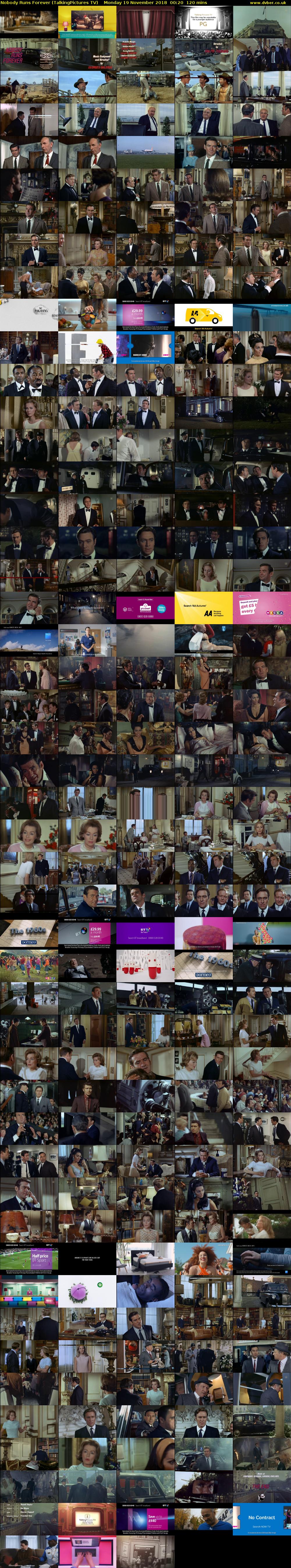 Nobody Runs Forever (TalkingPictures TV) Monday 19 November 2018 00:20 - 02:20