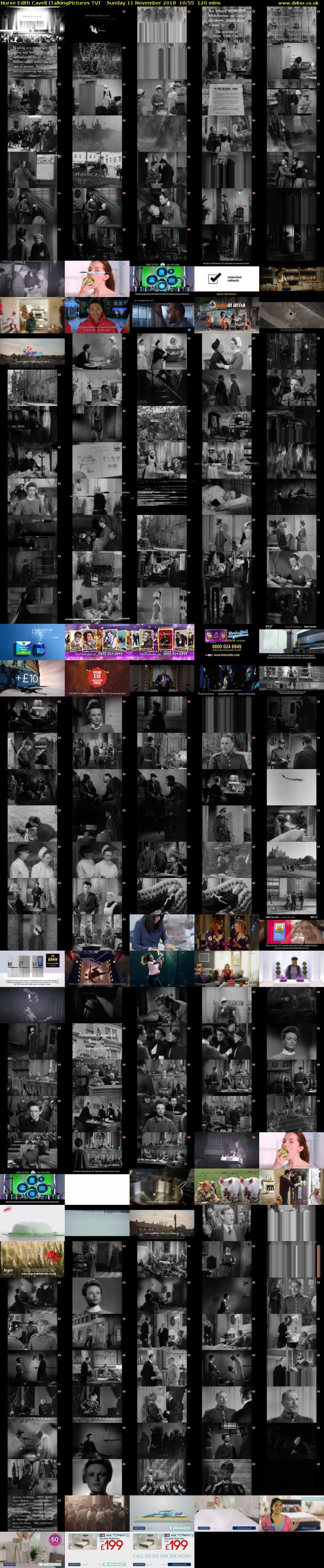 Nurse Edith Cavell (TalkingPictures TV) Sunday 11 November 2018 10:55 - 12:55