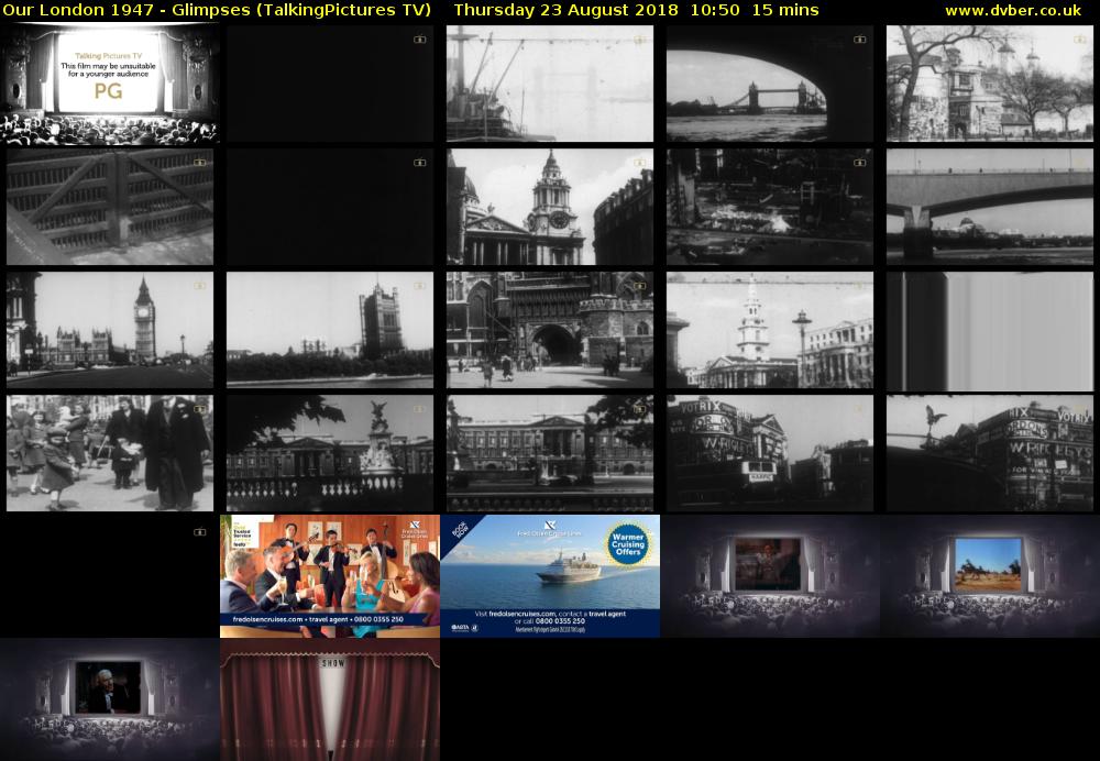 Our London 1947 - Glimpses (TalkingPictures TV) Thursday 23 August 2018 10:50 - 11:05