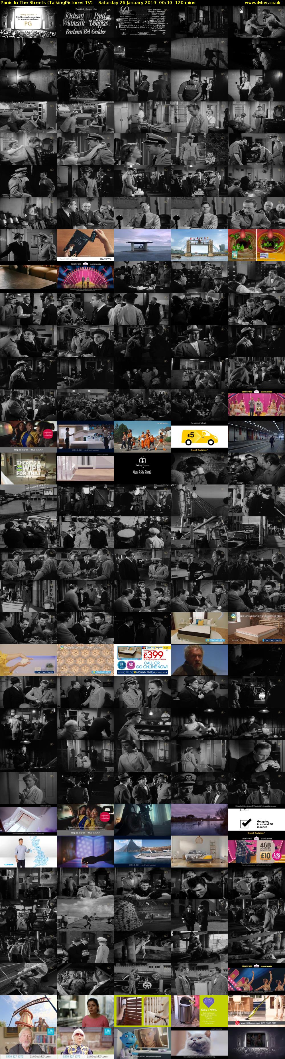 Panic In The Streets (TalkingPictures TV) Saturday 26 January 2019 00:40 - 02:40