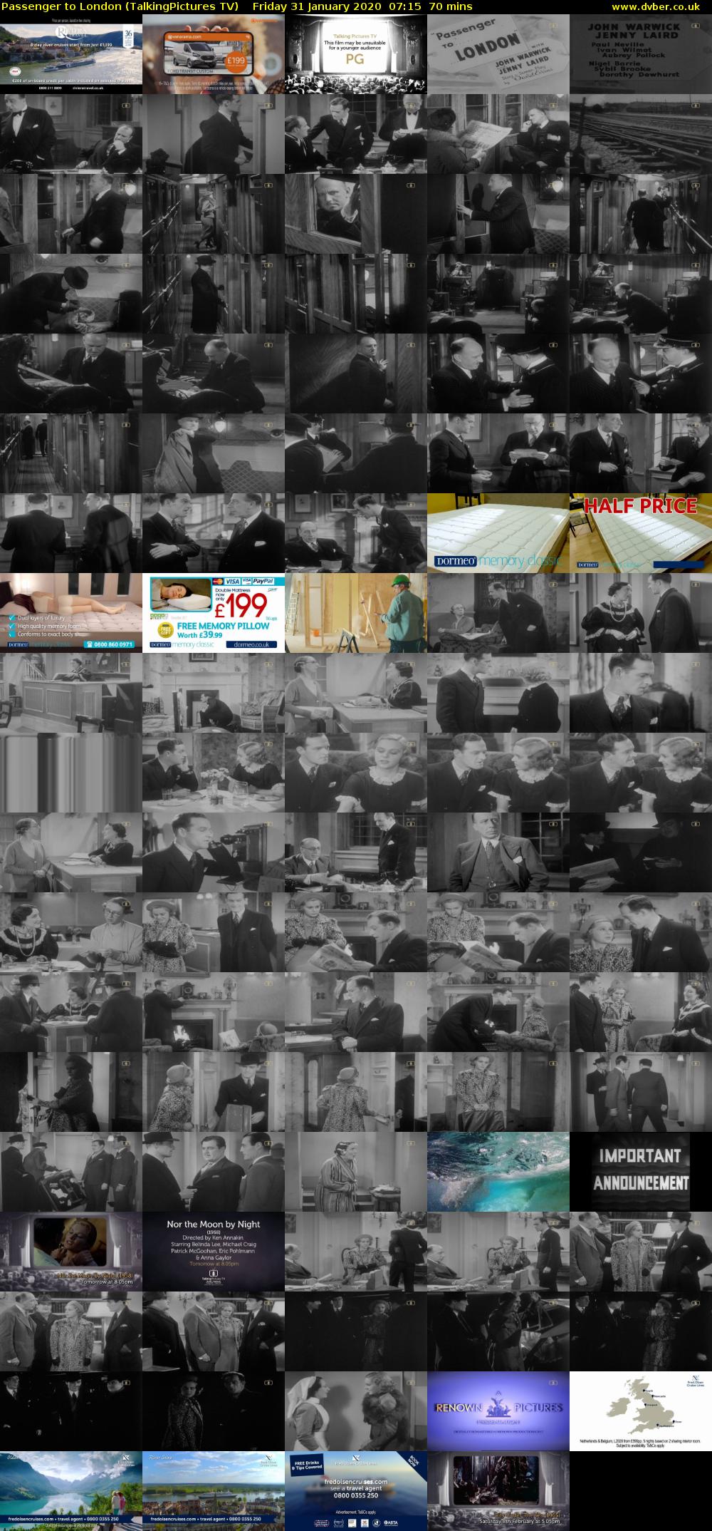 Passenger to London (TalkingPictures TV) Friday 31 January 2020 07:15 - 08:25