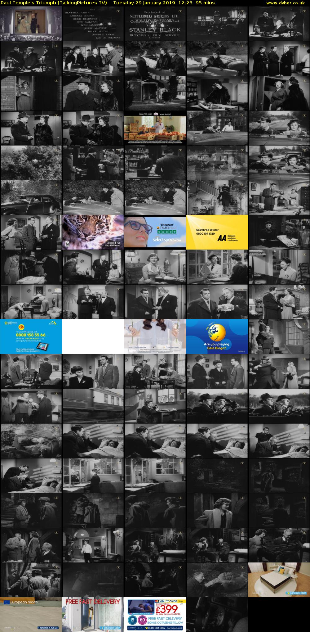 Paul Temple's Triumph (TalkingPictures TV) Tuesday 29 January 2019 12:25 - 14:00