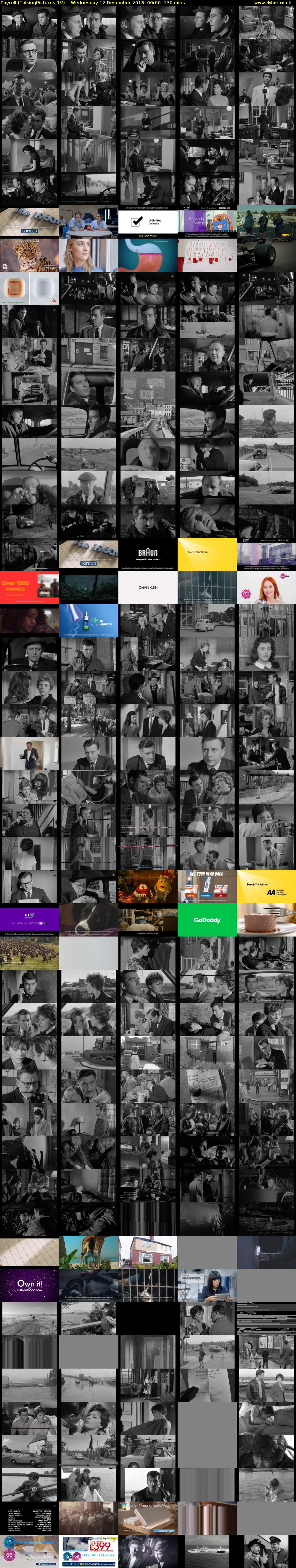 Payroll (TalkingPictures TV) Wednesday 12 December 2018 00:00 - 02:10