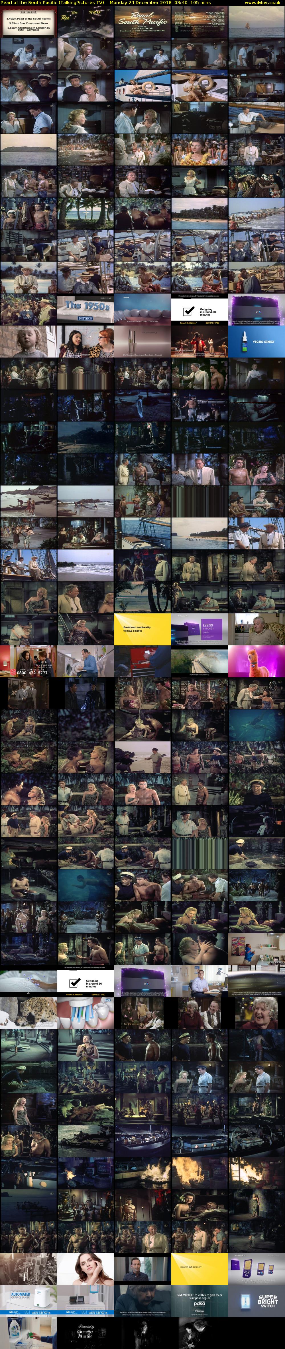 Pearl of the South Pacific (TalkingPictures TV) Monday 24 December 2018 03:40 - 05:25