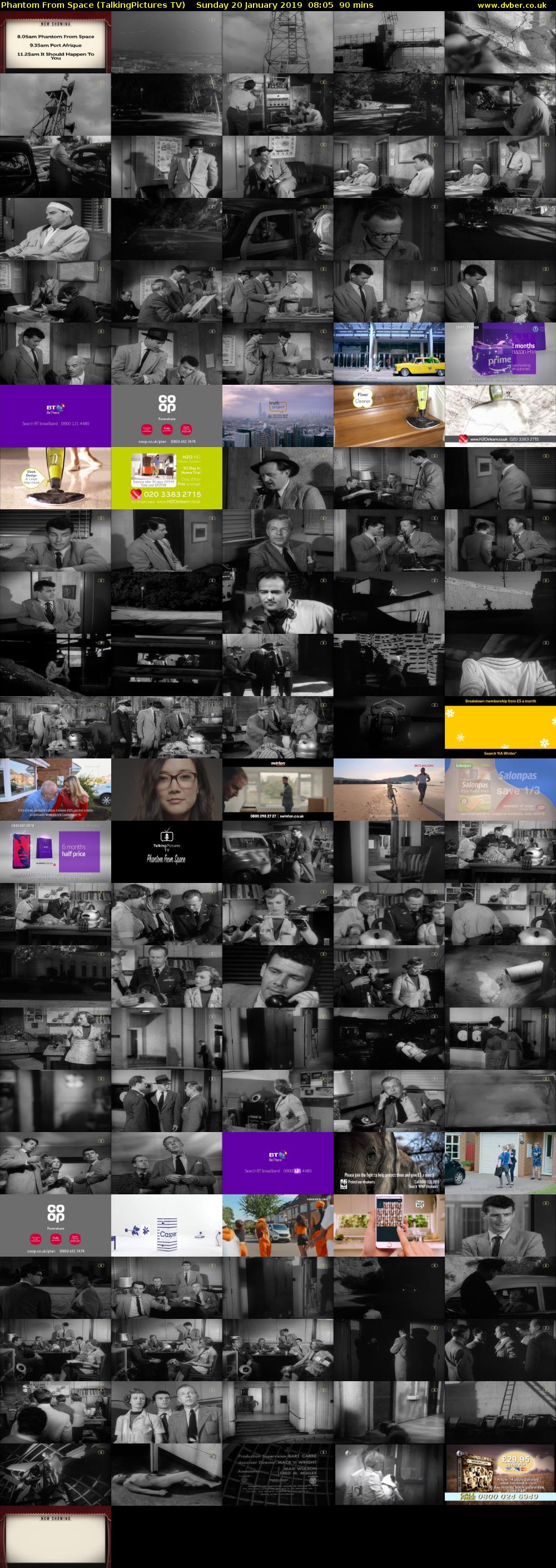 Phantom From Space (TalkingPictures TV) Sunday 20 January 2019 08:05 - 09:35