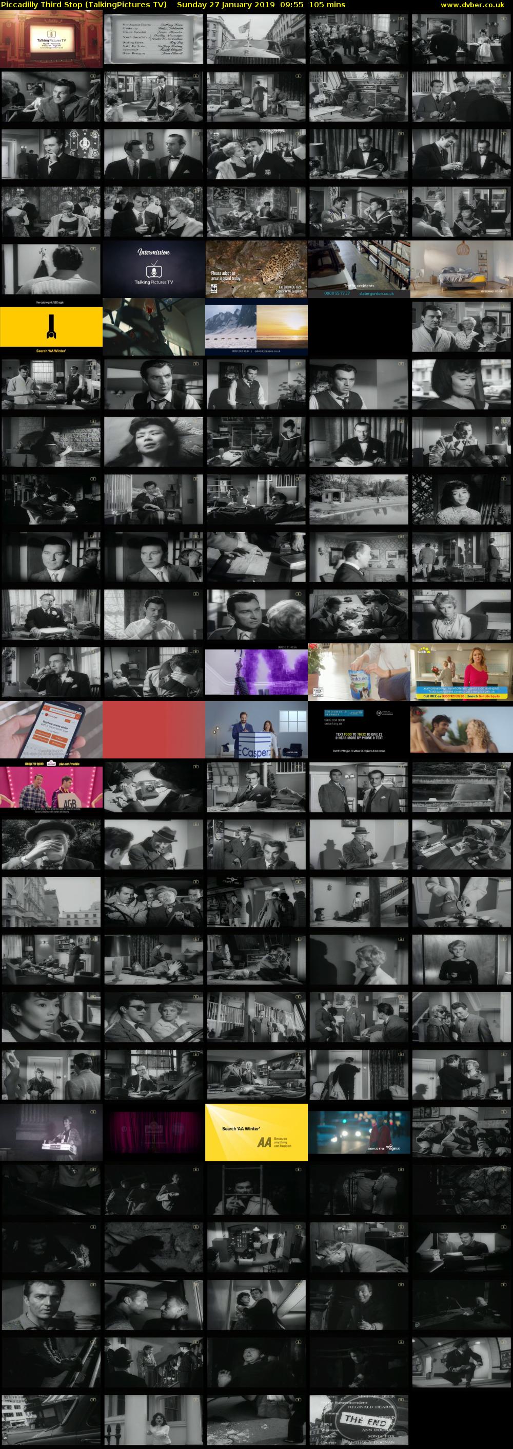 Piccadilly Third Stop (TalkingPictures TV) Sunday 27 January 2019 09:55 - 11:40