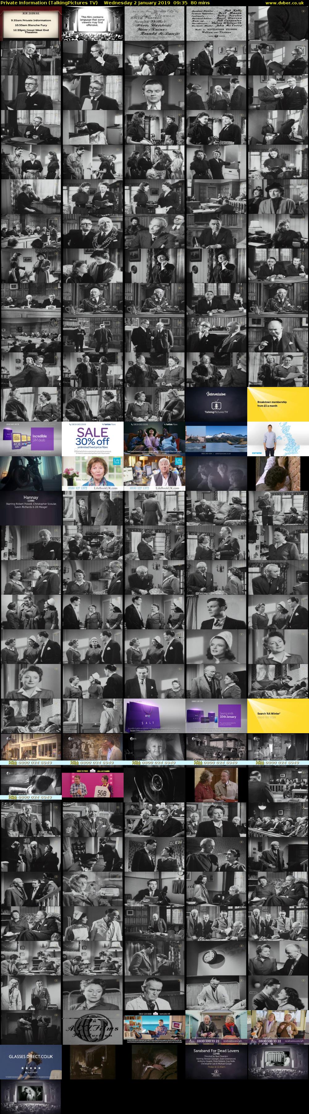 Private Information (TalkingPictures TV) Wednesday 2 January 2019 09:35 - 10:55