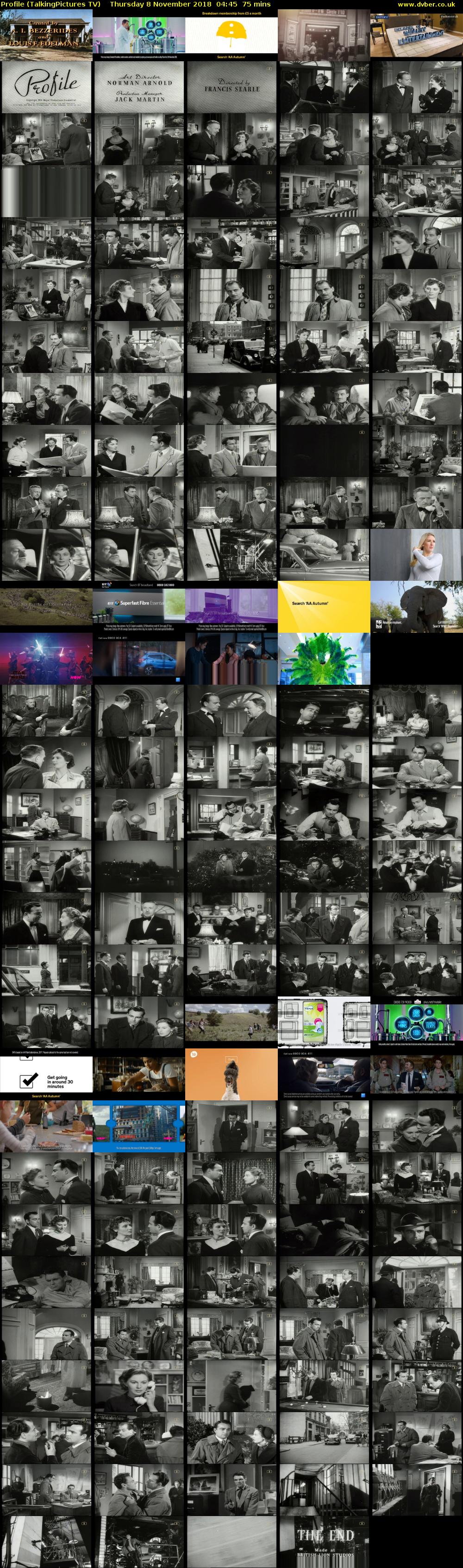 Profile (TalkingPictures TV) Thursday 8 November 2018 04:45 - 06:00