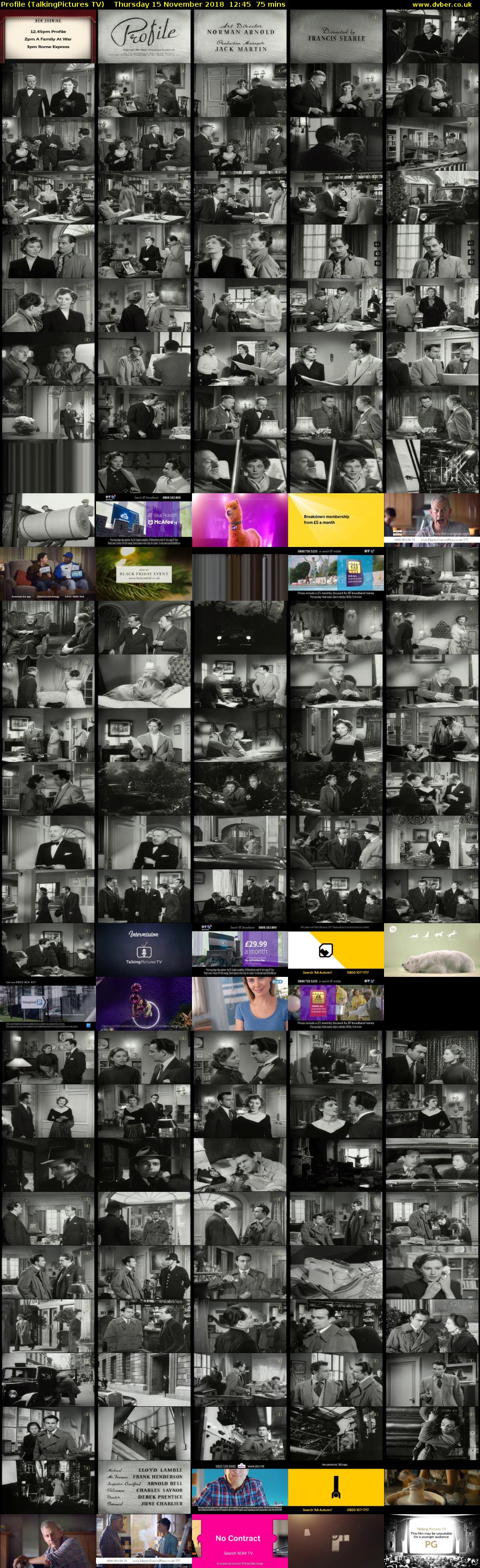 Profile (TalkingPictures TV) Thursday 15 November 2018 12:45 - 14:00