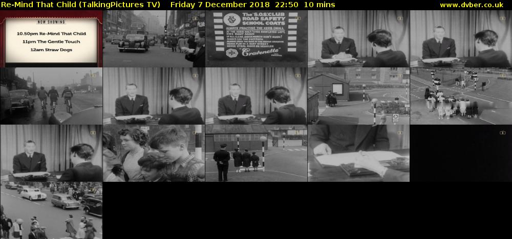 Re-Mind That Child (TalkingPictures TV) Friday 7 December 2018 22:50 - 23:00