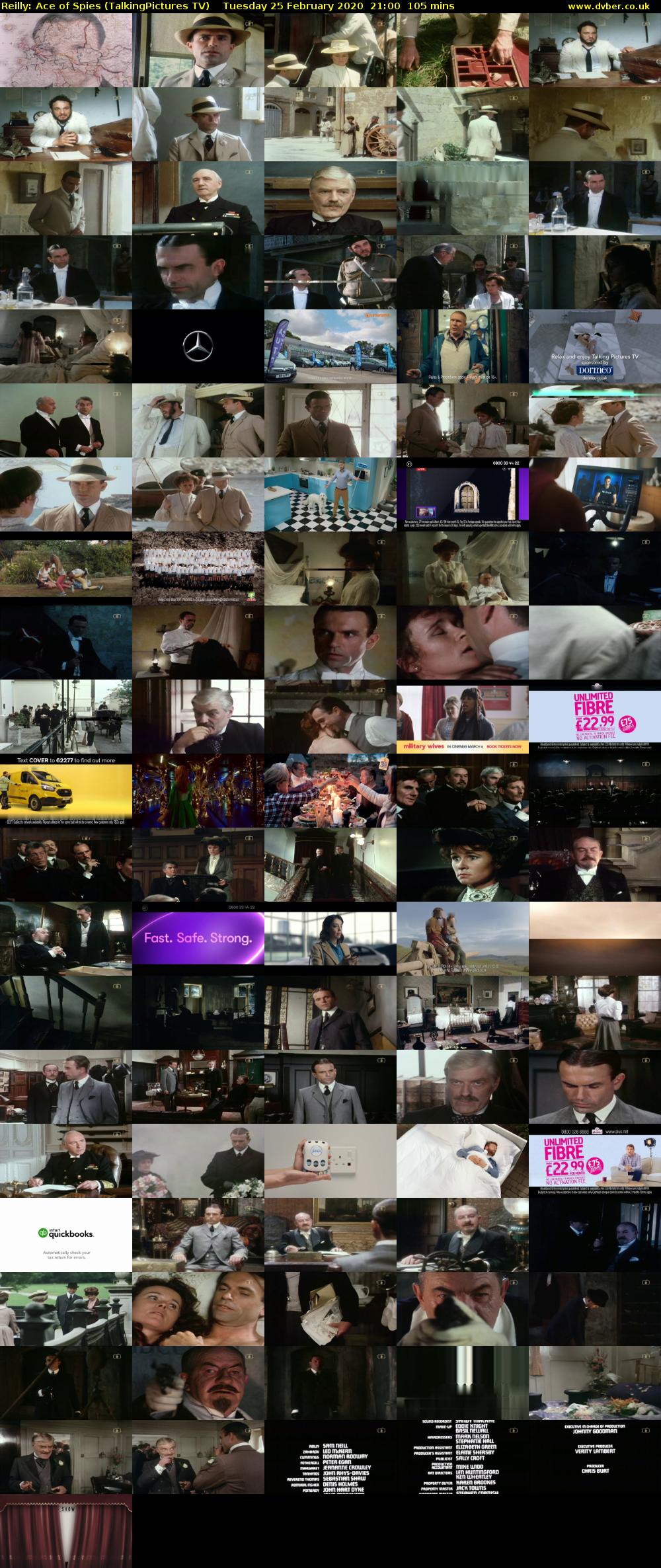 Reilly: Ace of Spies (TalkingPictures TV) Tuesday 25 February 2020 21:00 - 22:45