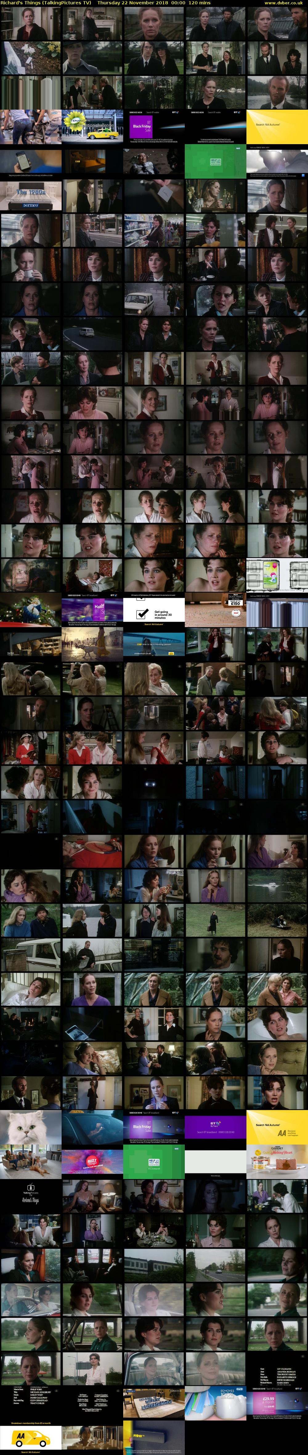 Richard's Things (TalkingPictures TV) Thursday 22 November 2018 00:00 - 02:00