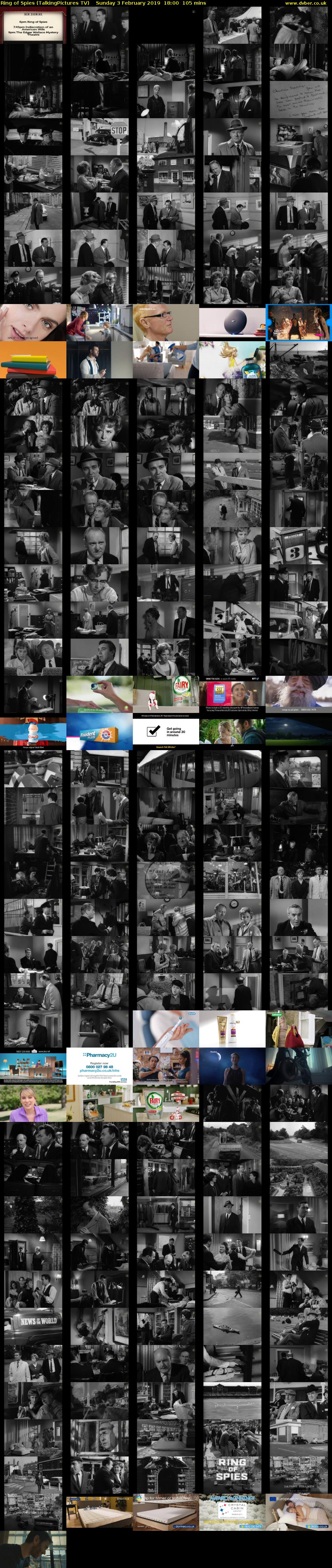 Ring of Spies (TalkingPictures TV) Sunday 3 February 2019 18:00 - 19:45