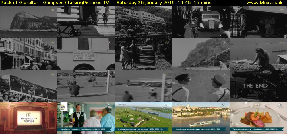 Rock of Gibraltar - Glimpses (TalkingPictures TV) Saturday 26 January 2019 14:45 - 15:00