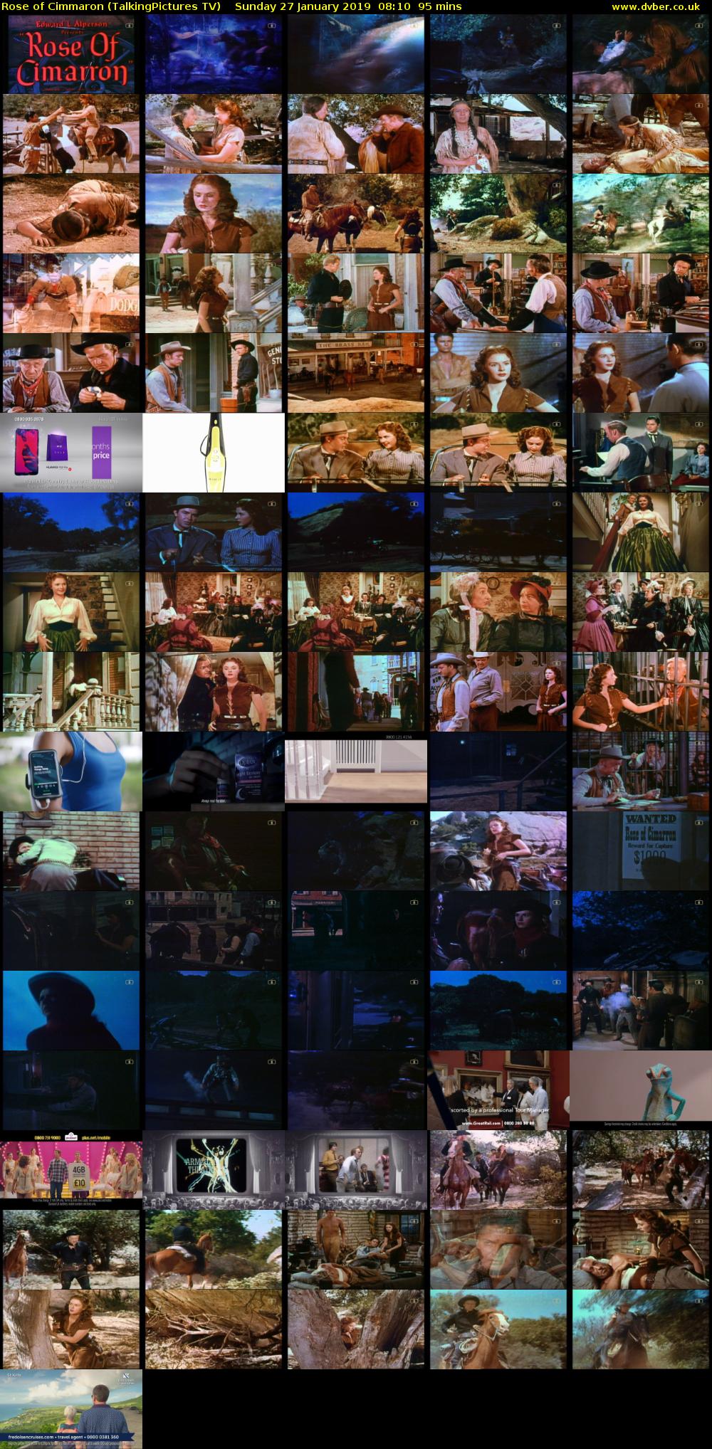 Rose of Cimmaron (TalkingPictures TV) Sunday 27 January 2019 08:10 - 09:45