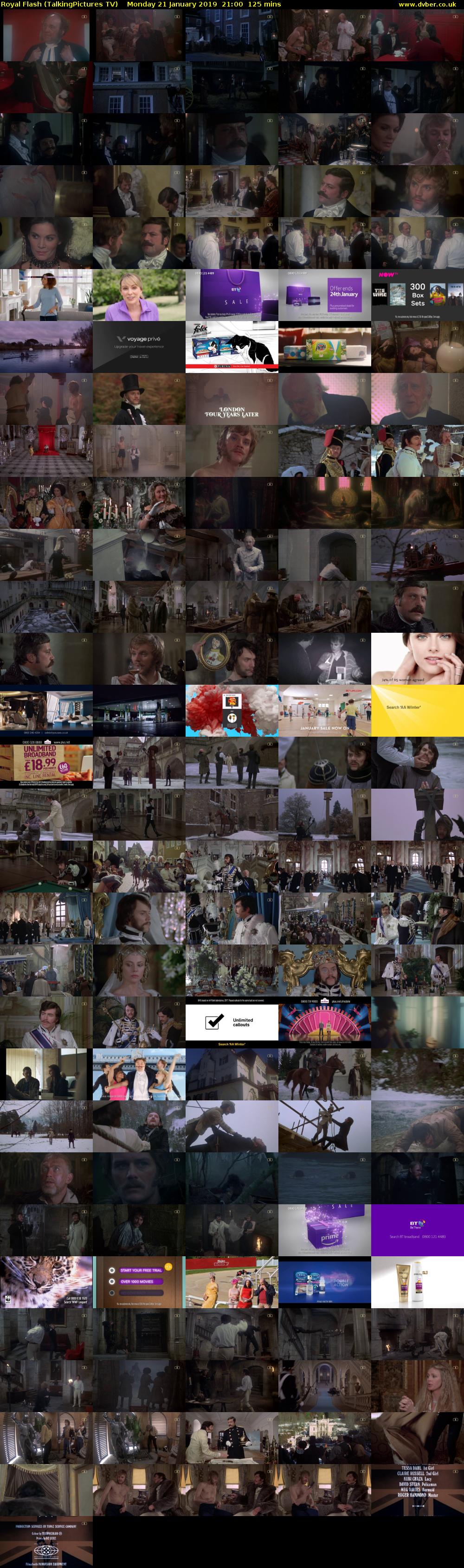 Royal Flash (TalkingPictures TV) Monday 21 January 2019 21:00 - 23:05