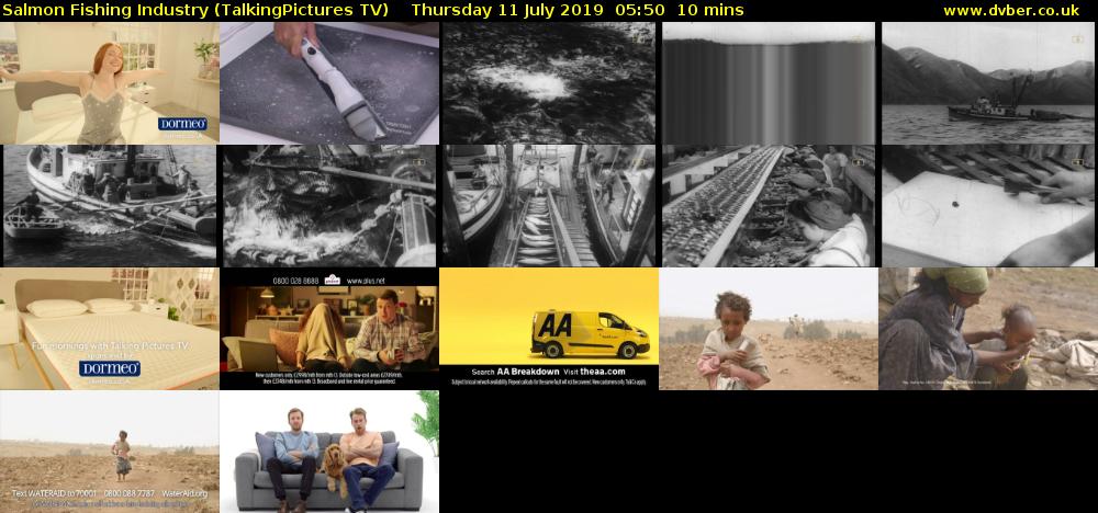 Salmon Fishing Industry (TalkingPictures TV) Thursday 11 July 2019 05:50 - 06:00