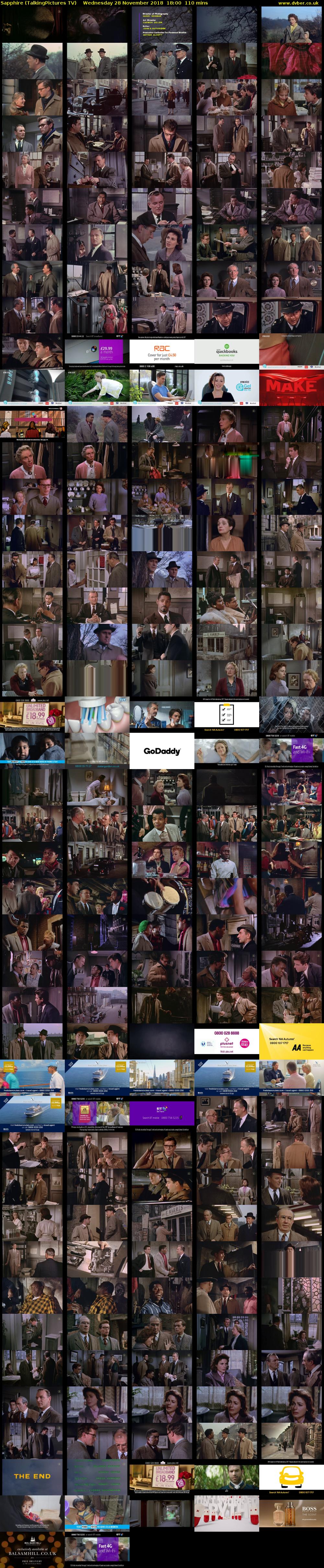 Sapphire (TalkingPictures TV) Wednesday 28 November 2018 18:00 - 19:50