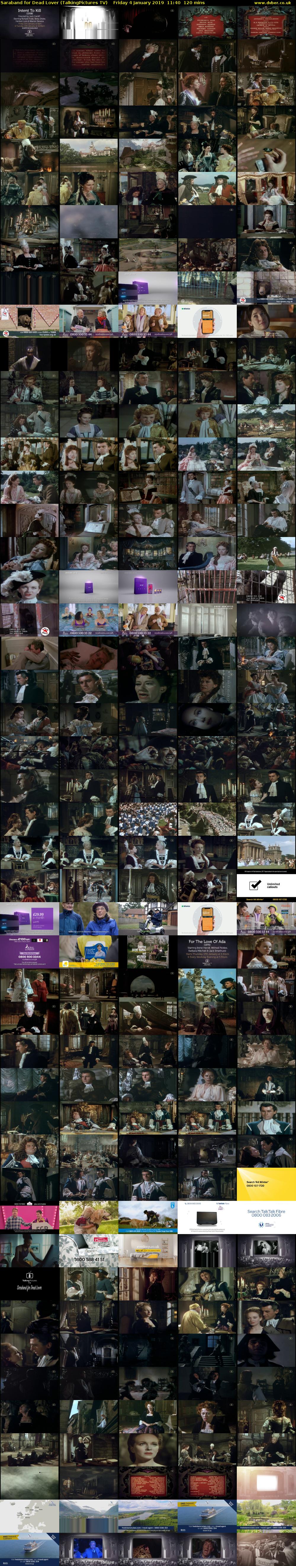 Saraband for Dead Lover (TalkingPictures TV) Friday 4 January 2019 11:40 - 13:40