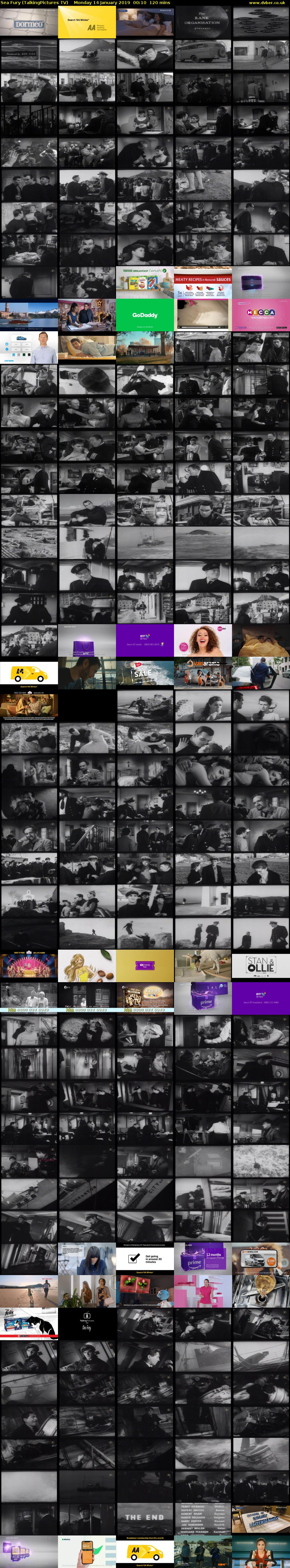 Sea Fury (TalkingPictures TV) Monday 14 January 2019 00:10 - 02:10