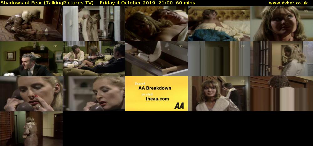 Shadows of Fear (TalkingPictures TV) Friday 4 October 2019 21:00 - 22:00