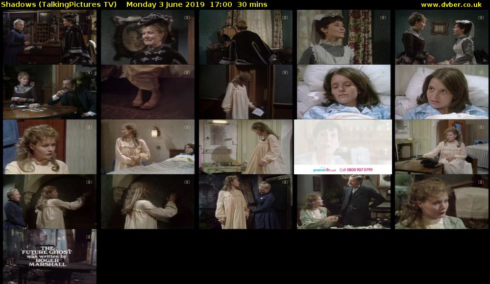 Shadows (TalkingPictures TV) Monday 3 June 2019 17:00 - 17:30