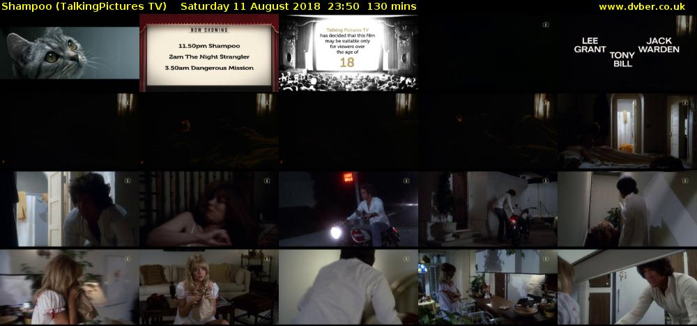 Shampoo (TalkingPictures TV) Saturday 11 August 2018 23:50 - 02:00