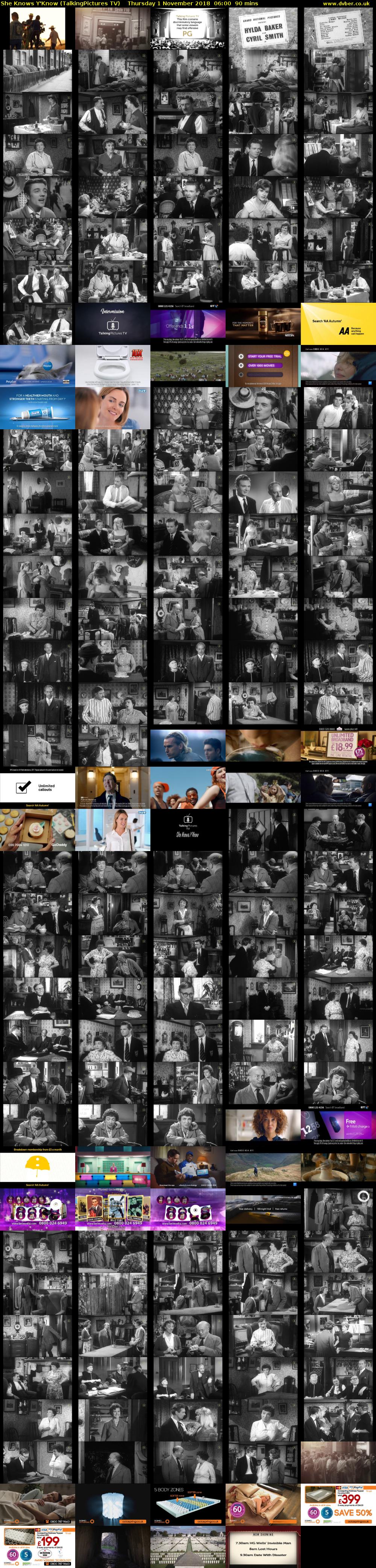 She Knows Y'Know (TalkingPictures TV) Thursday 1 November 2018 06:00 - 07:30