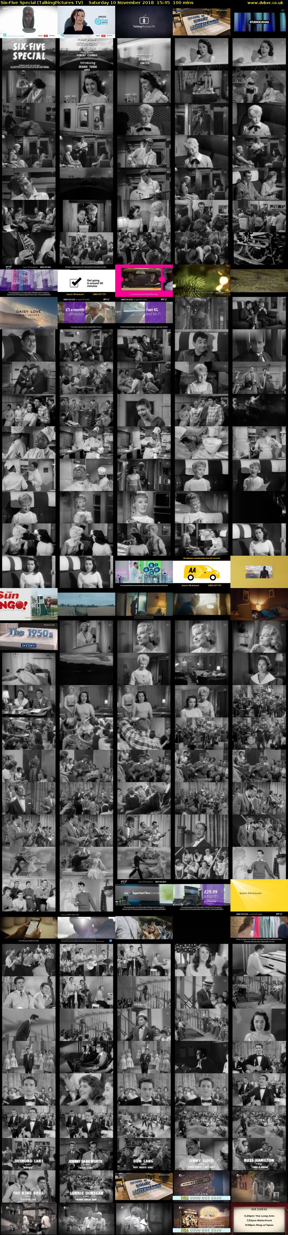 Six-Five Special (TalkingPictures TV) Saturday 10 November 2018 15:45 - 17:25