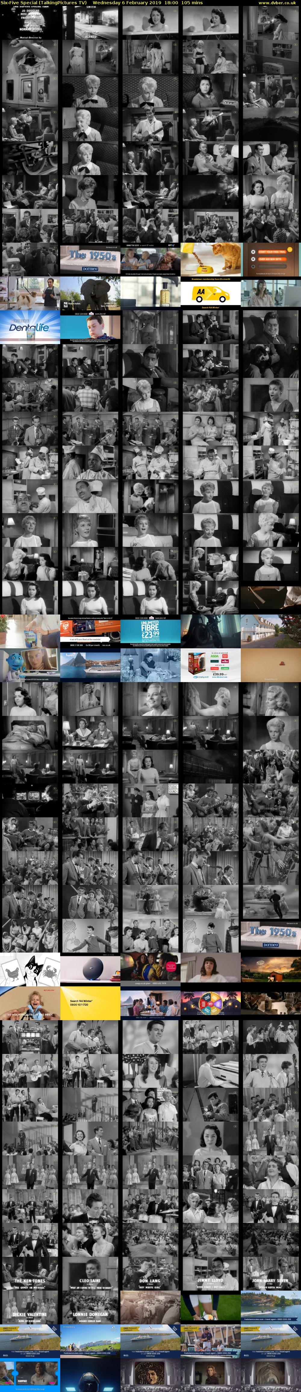 Six-Five Special (TalkingPictures TV) Wednesday 6 February 2019 18:00 - 19:45