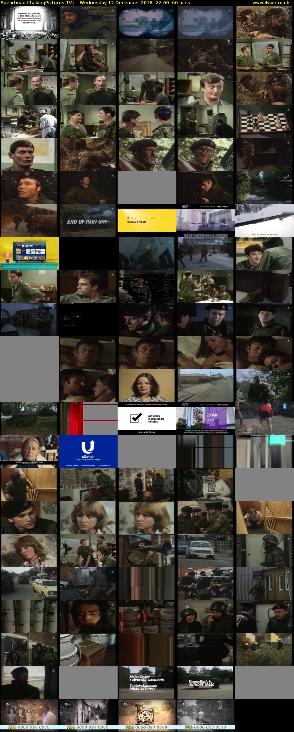 Spearhead (TalkingPictures TV) Wednesday 12 December 2018 22:00 - 23:00