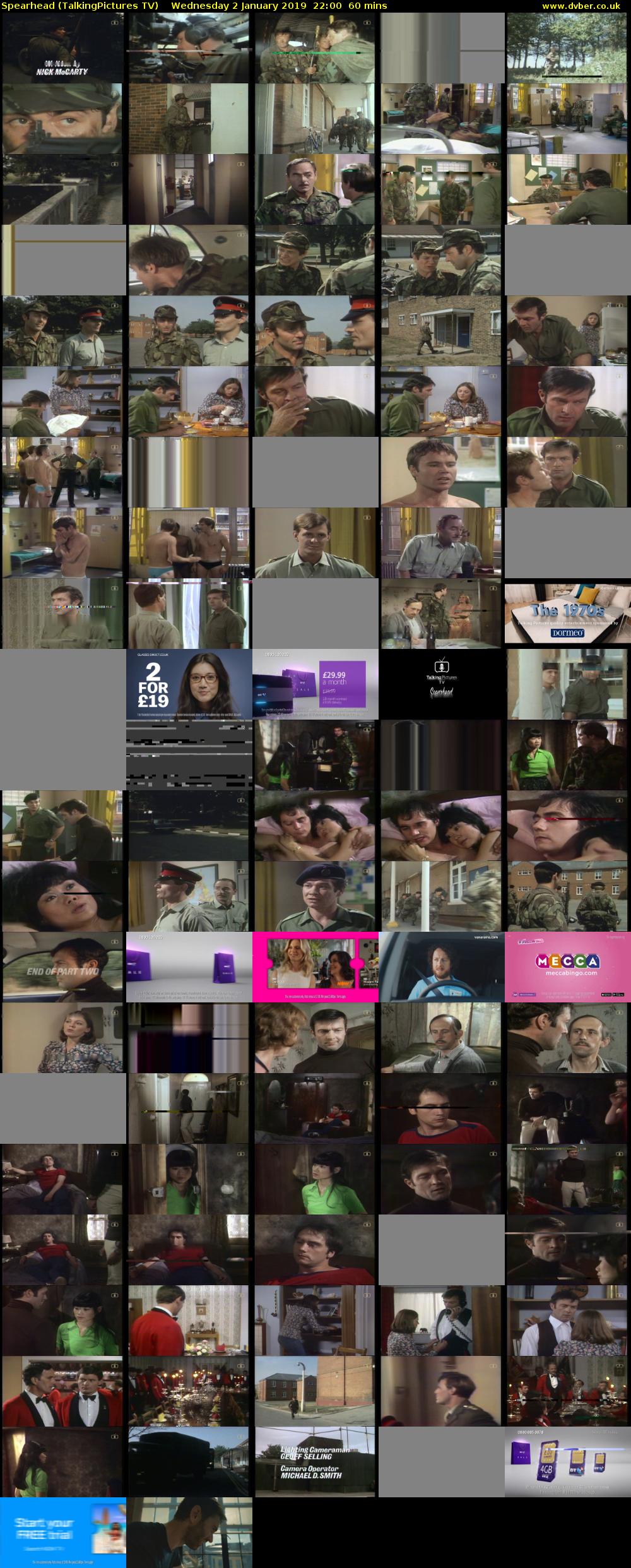 Spearhead (TalkingPictures TV) Wednesday 2 January 2019 22:00 - 23:00