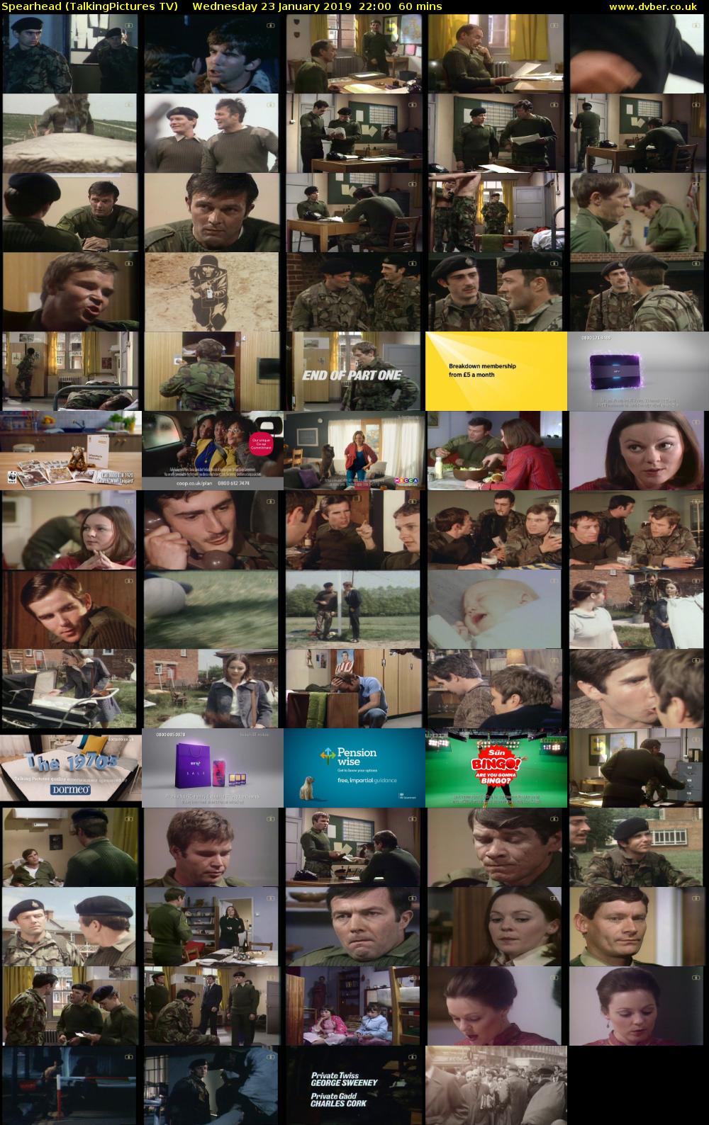 Spearhead (TalkingPictures TV) Wednesday 23 January 2019 22:00 - 23:00