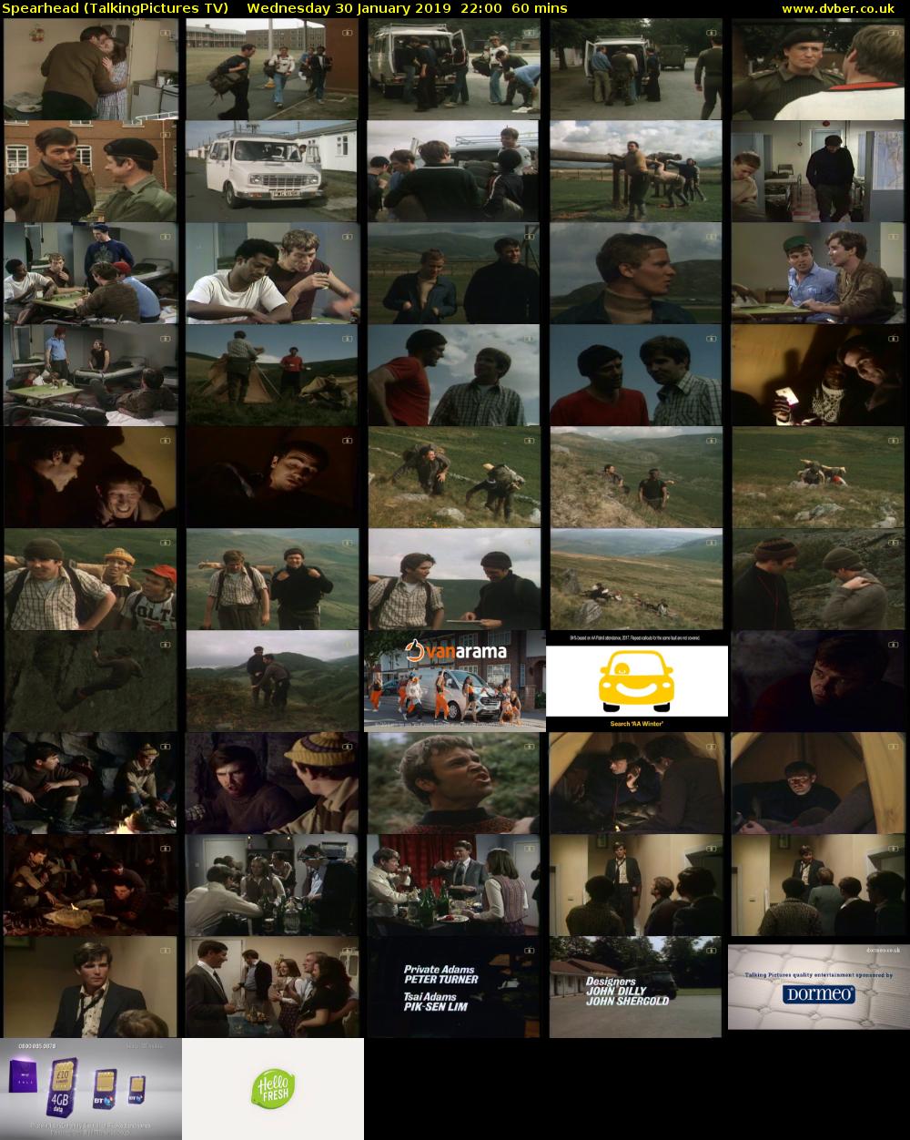 Spearhead (TalkingPictures TV) Wednesday 30 January 2019 22:00 - 23:00