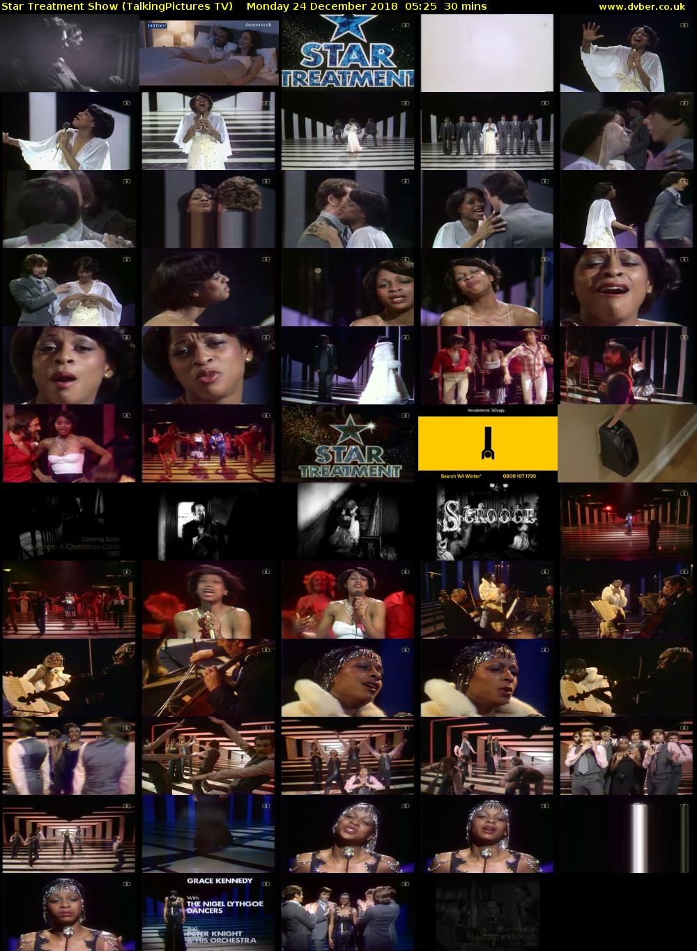 Star Treatment Show (TalkingPictures TV) Monday 24 December 2018 05:25 - 05:55