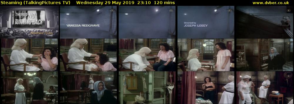 Steaming (TalkingPictures TV) Wednesday 29 May 2019 23:10 - 01:10