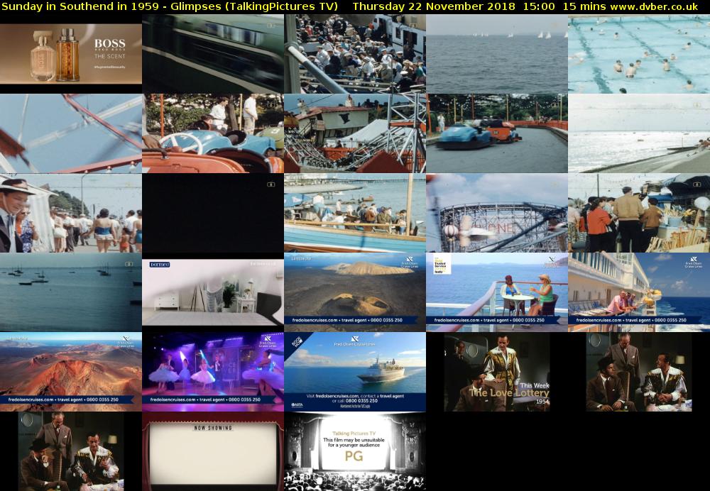 Sunday in Southend in 1959 - Glimpses (TalkingPictures TV) Thursday 22 November 2018 15:00 - 15:15