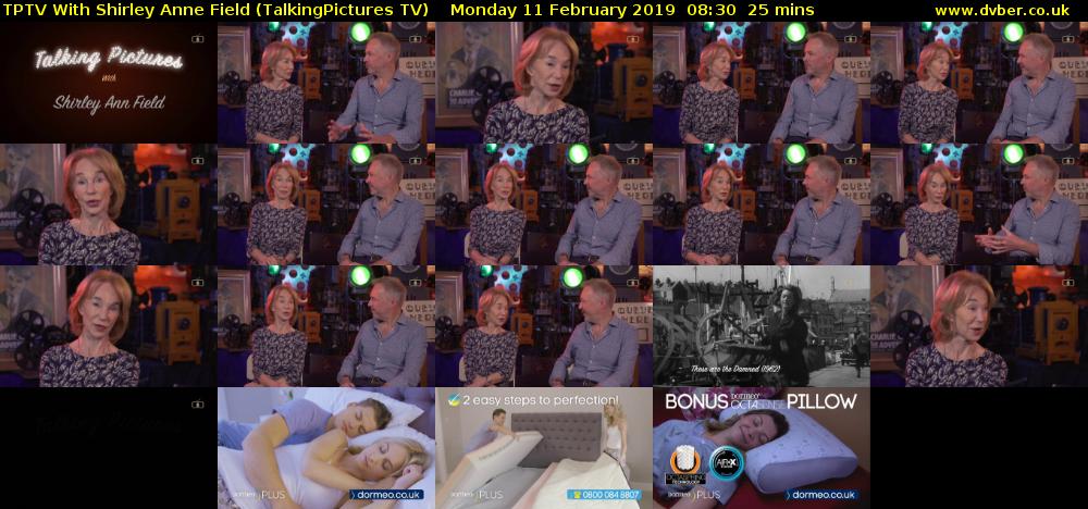 TPTV With Shirley Anne Field (TalkingPictures TV) Monday 11 February 2019 08:30 - 08:55