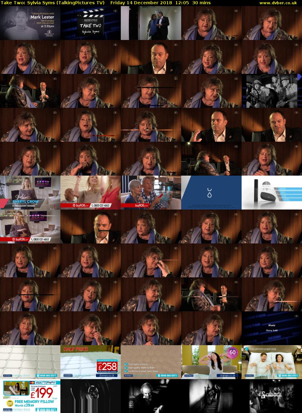 Take Two: Sylvia Syms (TalkingPictures TV) Friday 14 December 2018 12:05 - 12:35