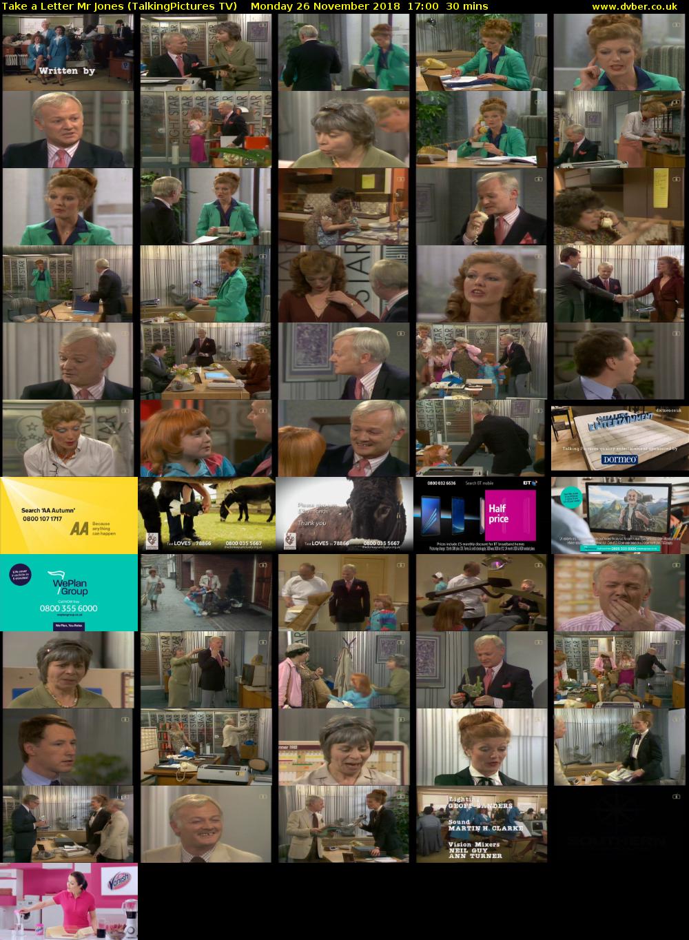 Take a Letter Mr Jones (TalkingPictures TV) Monday 26 November 2018 17:00 - 17:30