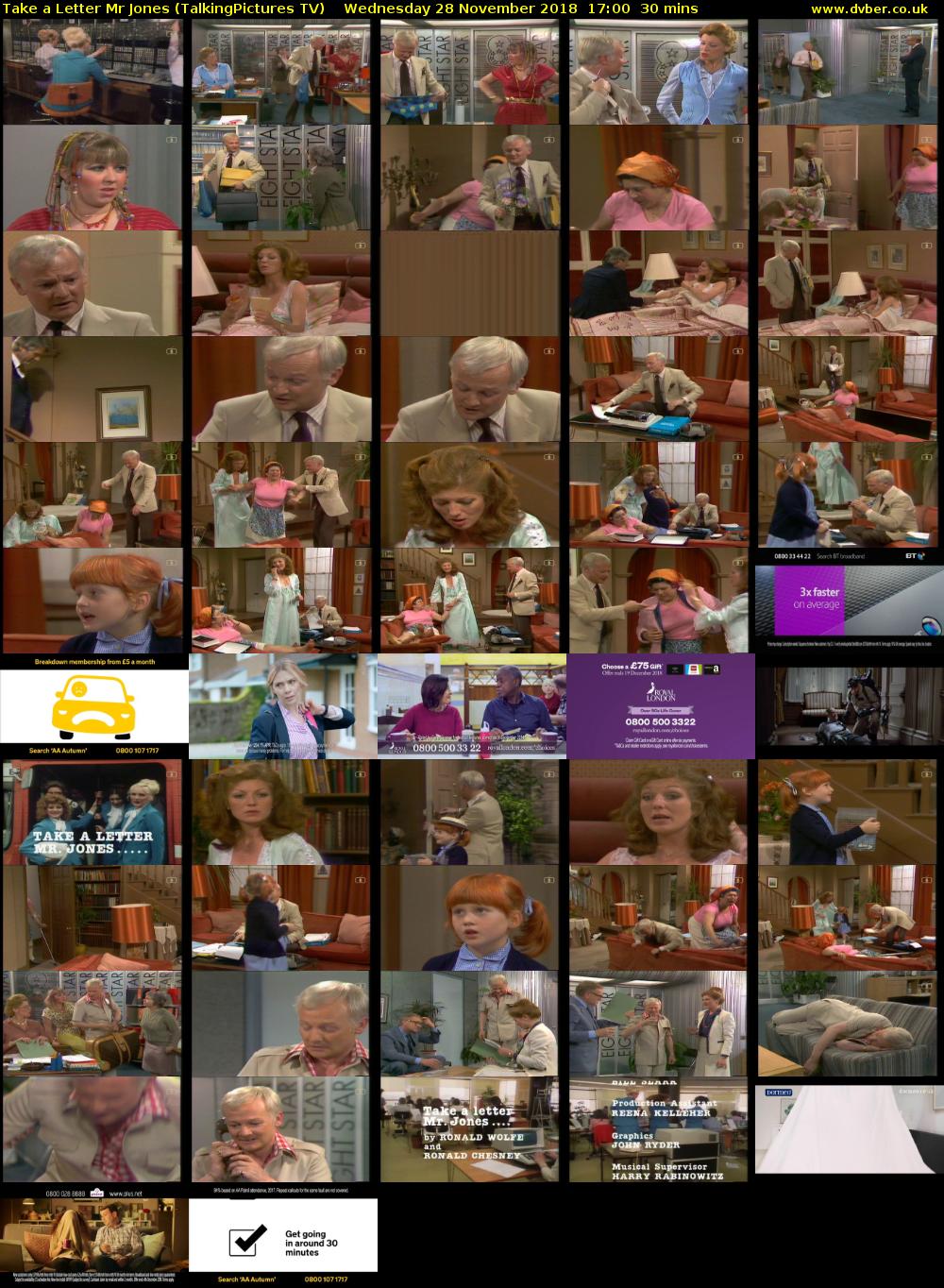 Take a Letter Mr Jones (TalkingPictures TV) Wednesday 28 November 2018 17:00 - 17:30