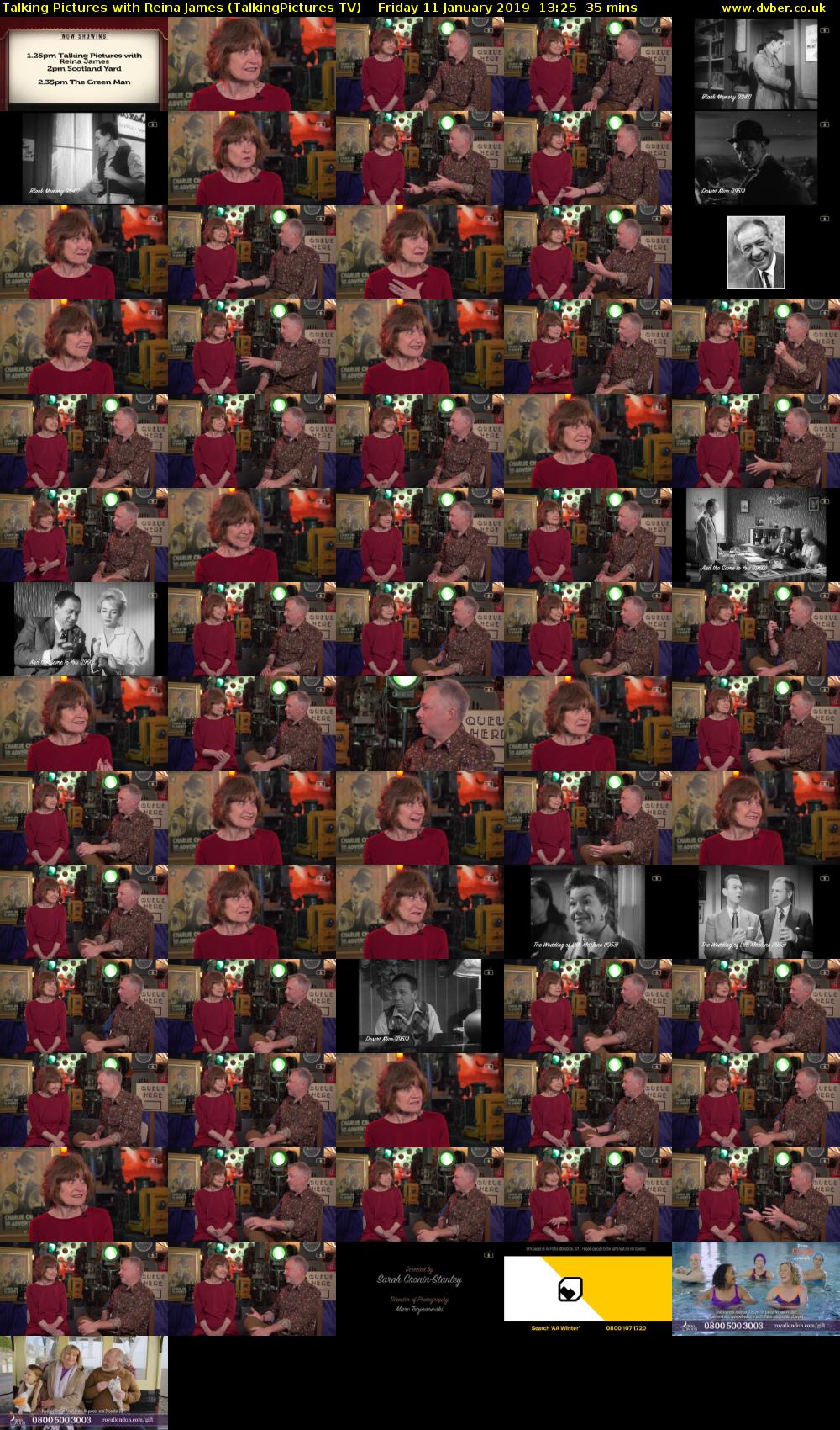 Talking Pictures with Reina James (TalkingPictures TV) Friday 11 January 2019 13:25 - 14:00