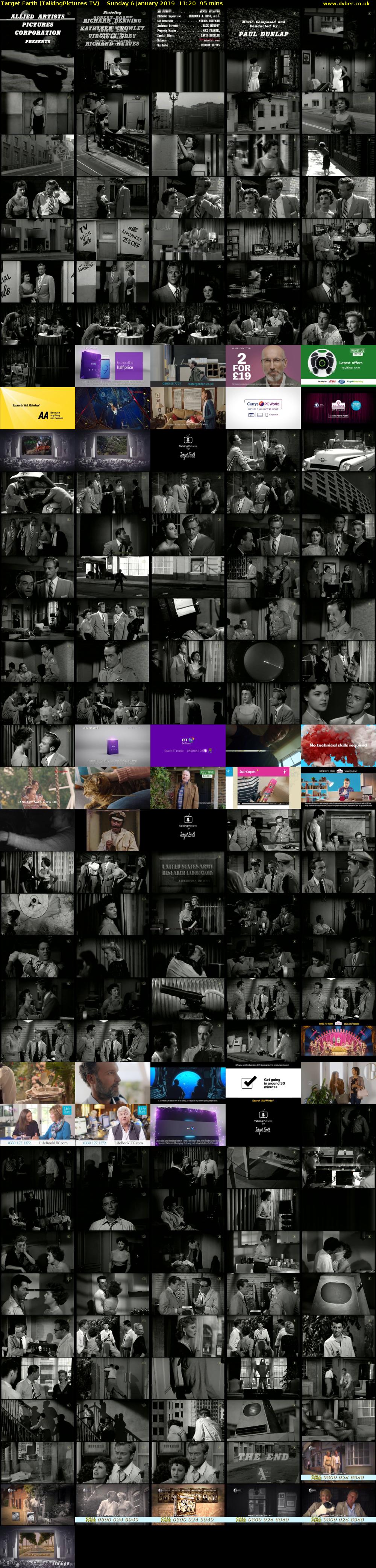 Target Earth (TalkingPictures TV) Sunday 6 January 2019 11:20 - 12:55