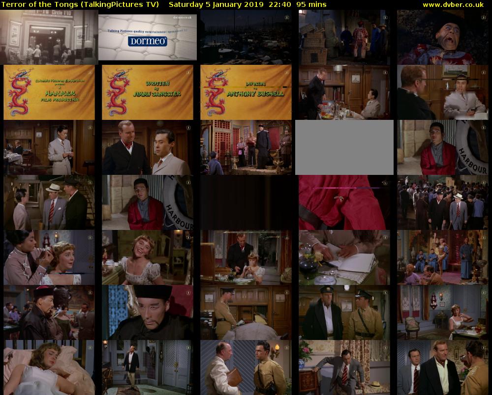 Terror of the Tongs (TalkingPictures TV) Saturday 5 January 2019 22:40 - 00:15