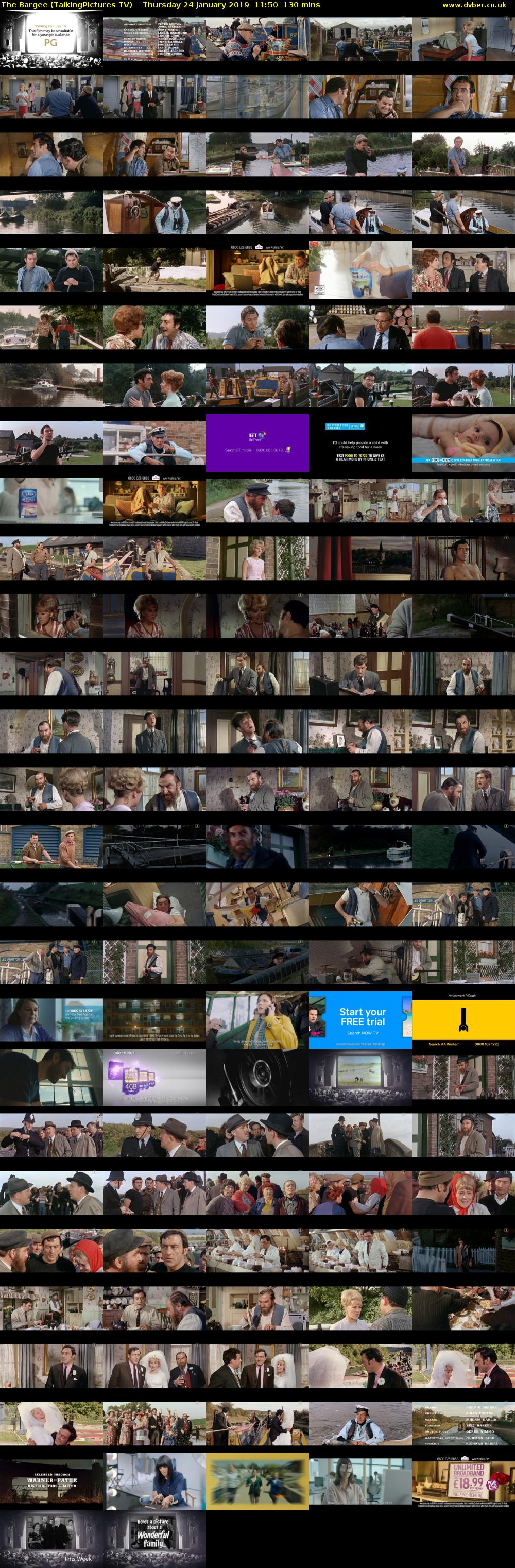 The Bargee (TalkingPictures TV) Thursday 24 January 2019 11:50 - 14:00